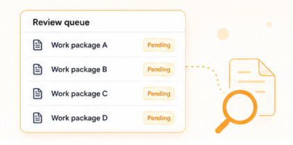 Structured review queues